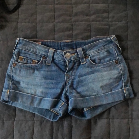 True Religion Pants - True Religion Allie Cuffed Jean Shorts